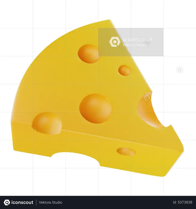 Fromage  3D Icon