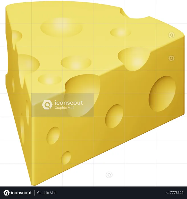 Fromage  3D Icon