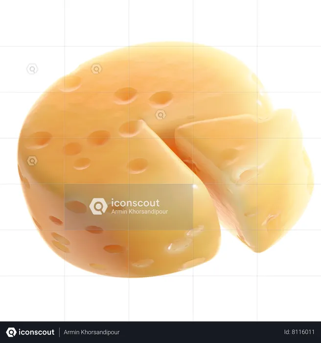 Fromage  3D Icon