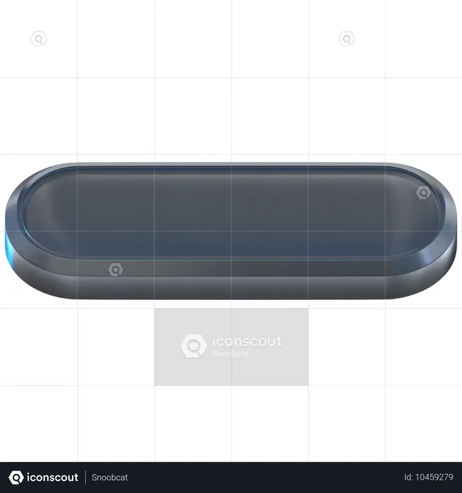 Frosted Glass Modal  3D Icon