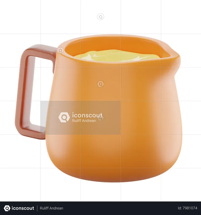 Frothing Pitcher  3D Icon