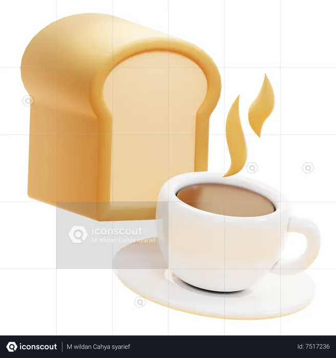 Frühstück  3D Icon