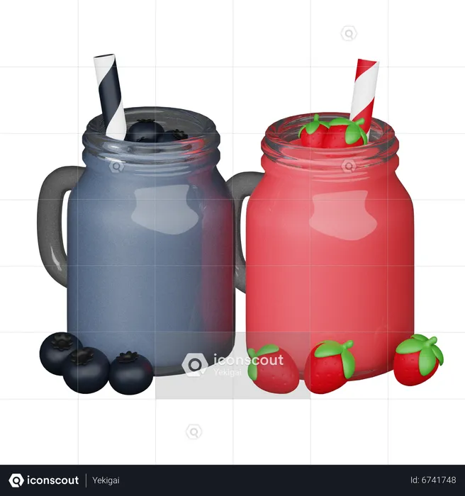 Fruit Juices  3D Icon