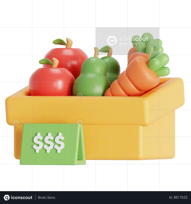 Fruit store  3D Icon