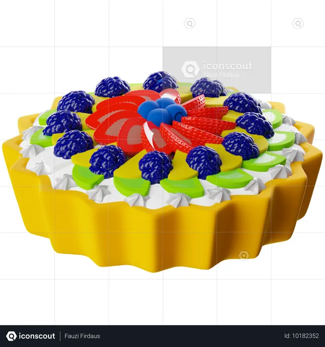 Fruit Tart  3D Icon