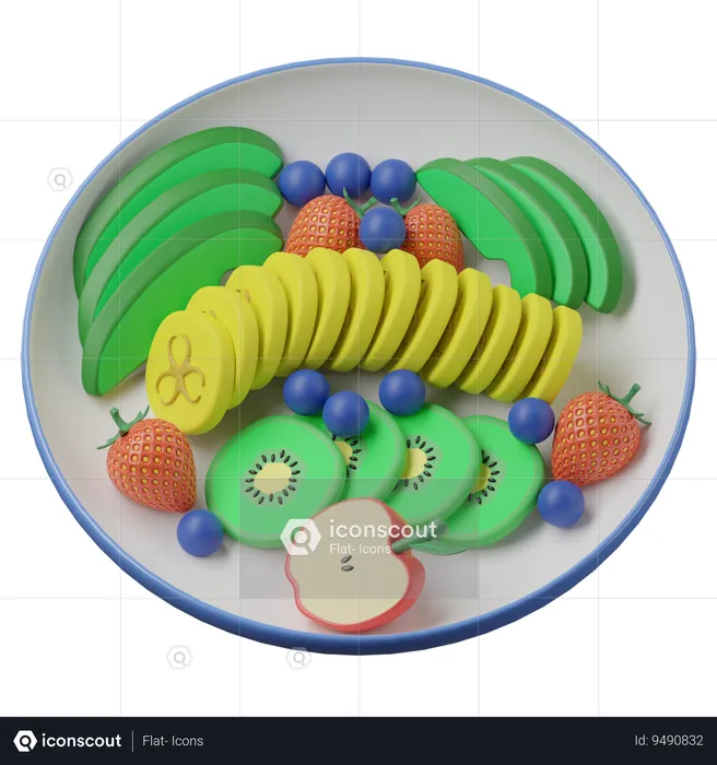 Fruitarian Diet  3D Icon