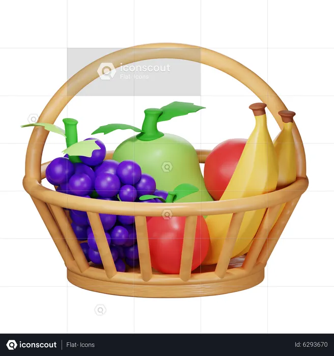Fruits Basket  3D Icon