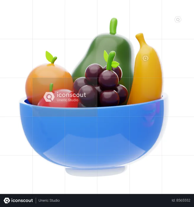 Fruits Bowl  3D Icon