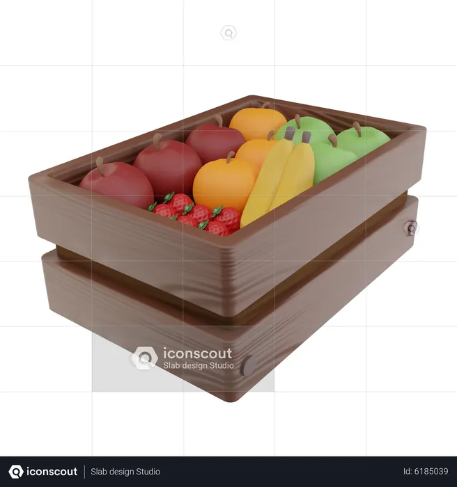 Fruits Box  3D Icon