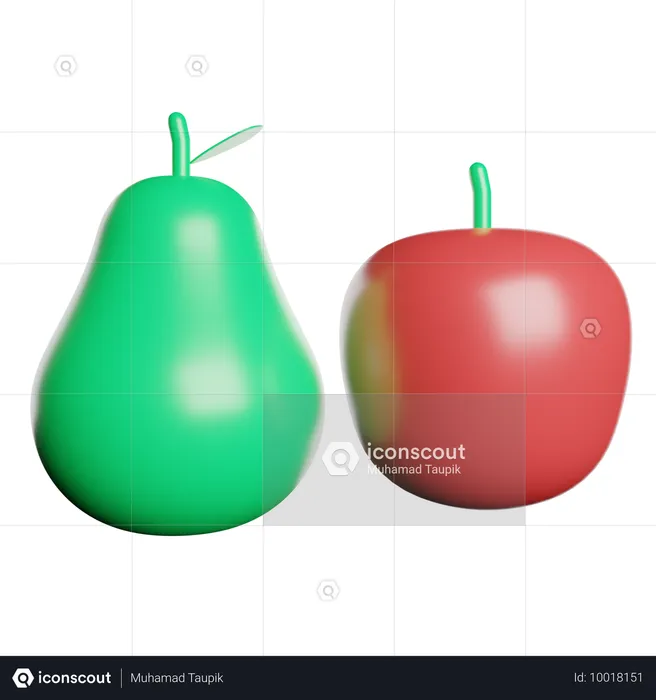 Fruits sains  3D Icon