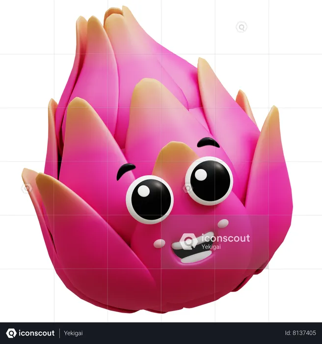 Dragon de fruta  3D Icon