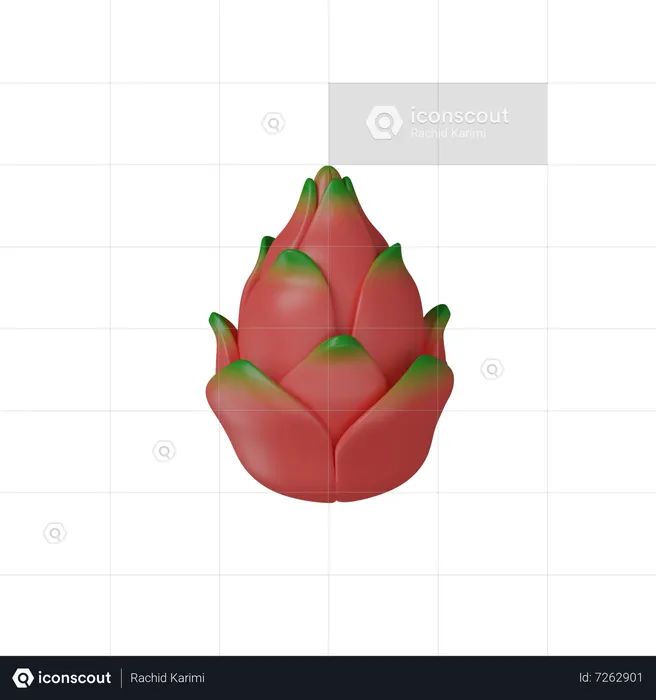 Dragon de fruta  3D Icon