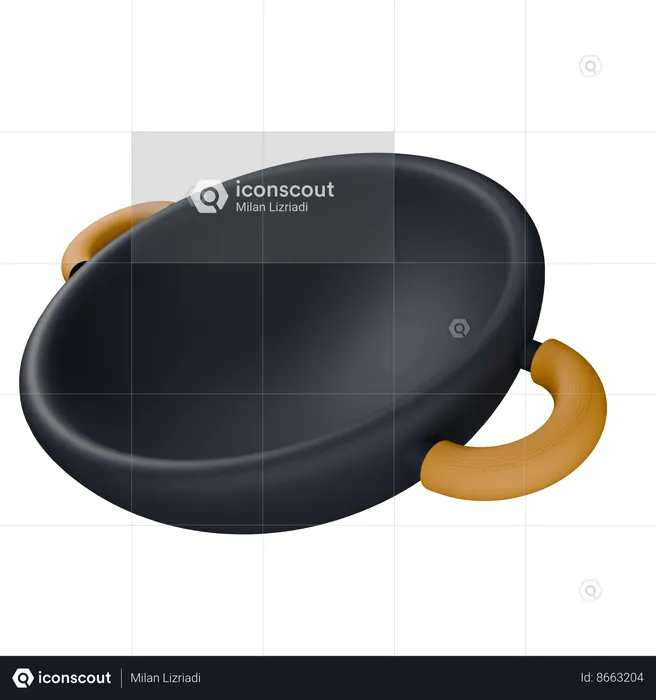 Frying Pan  3D Icon