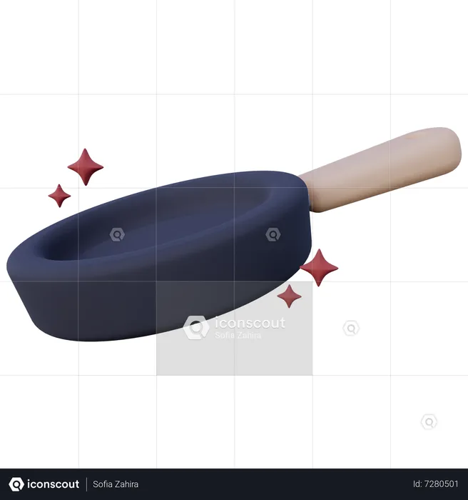 Frying Pan  3D Icon