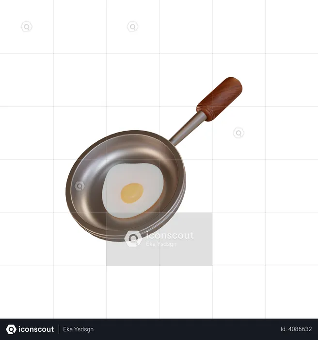 Frying Pan  3D Illustration