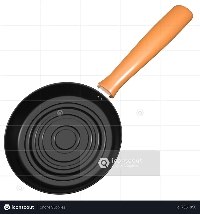 Frying Pan  3D Icon