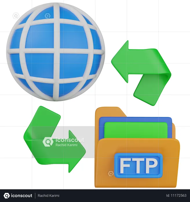 FTP  3D Icon