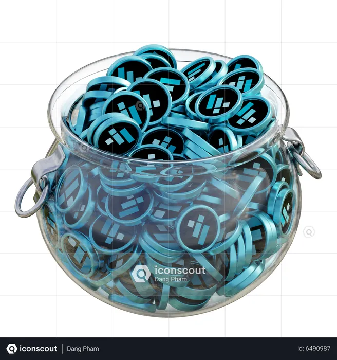 Ftt Clear Glass Pot  3D Icon