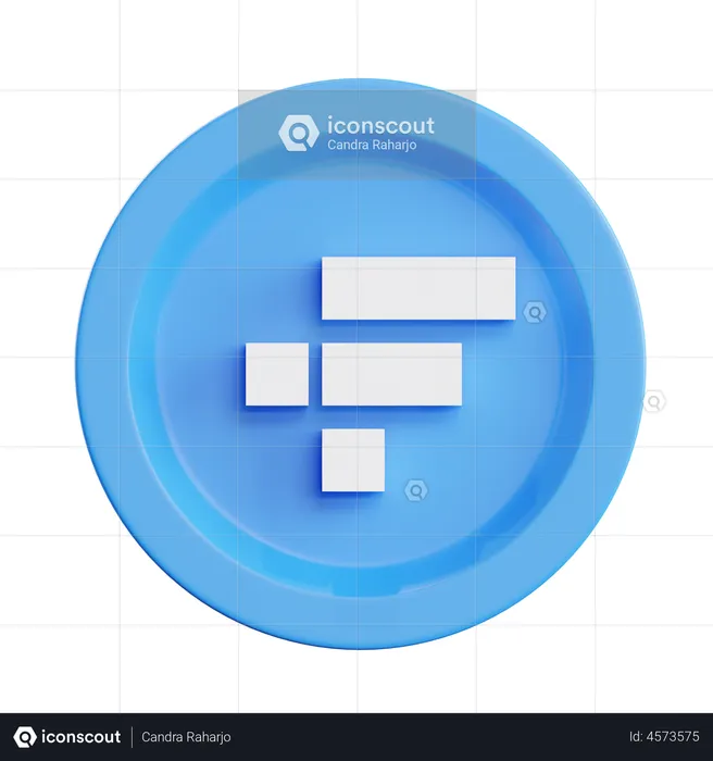 Ftx Token Coin  3D Illustration