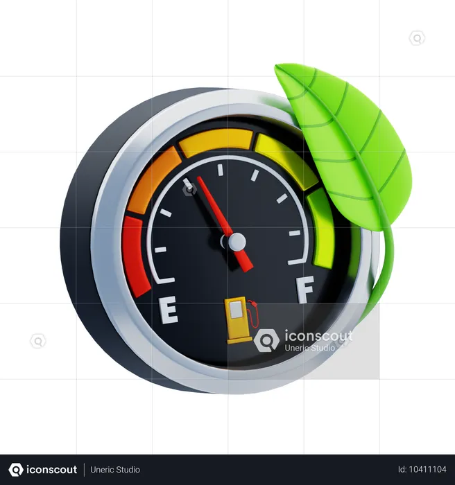 Fuel Efficiency  3D Icon