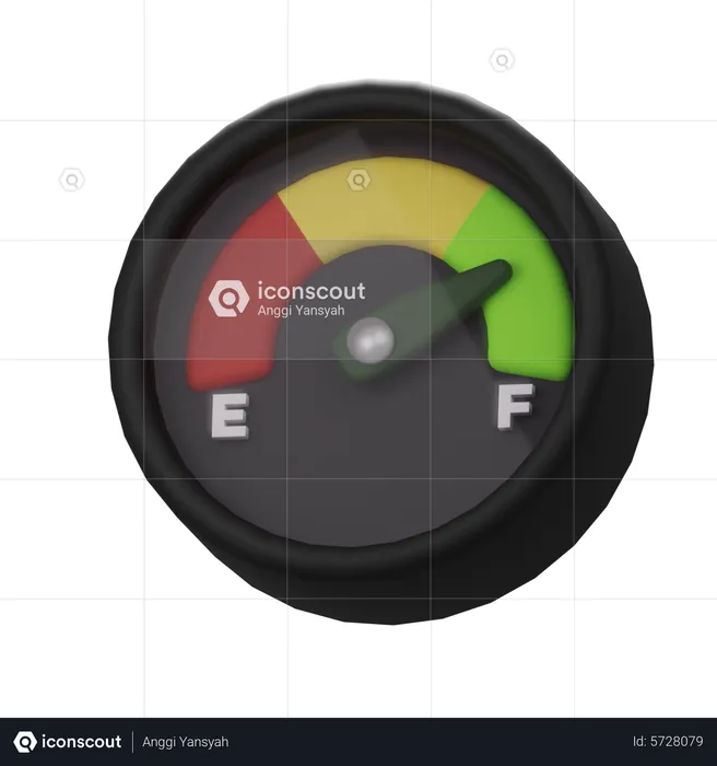 Fuel Gauge  3D Icon