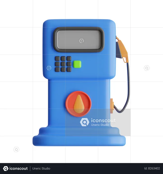 Fuel Pump  3D Icon