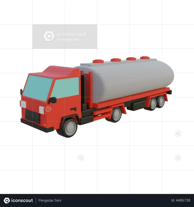 Fuel Truck  3D Illustration