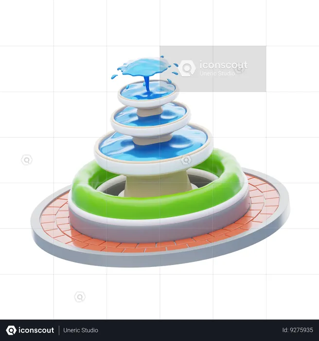 Fuente de agua  3D Icon