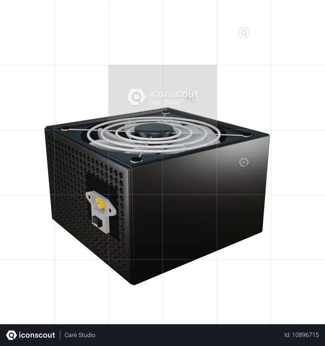 Fuente de alimentación  3D Icon