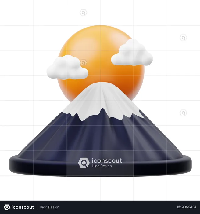 Fuji Mountain  3D Icon