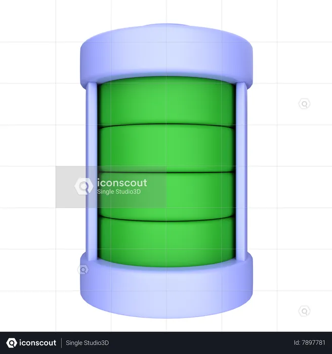 Full Battery  3D Icon