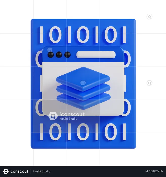 Full Stack  3D Icon