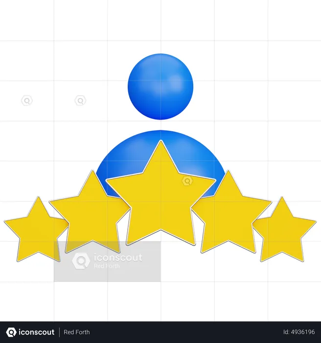 Funcionário estrela  3D Icon