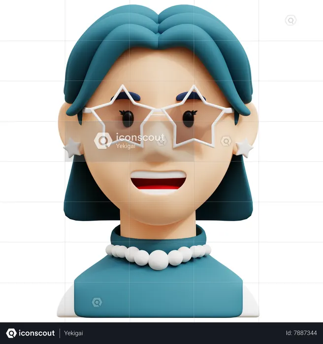 Funky Girl  3D Icon
