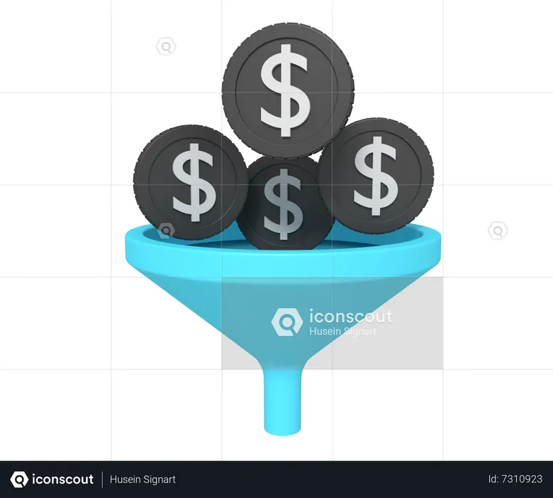 Funnel Optimization  3D Icon