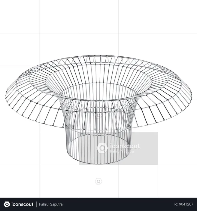 Funnel Wireframe  3D Icon