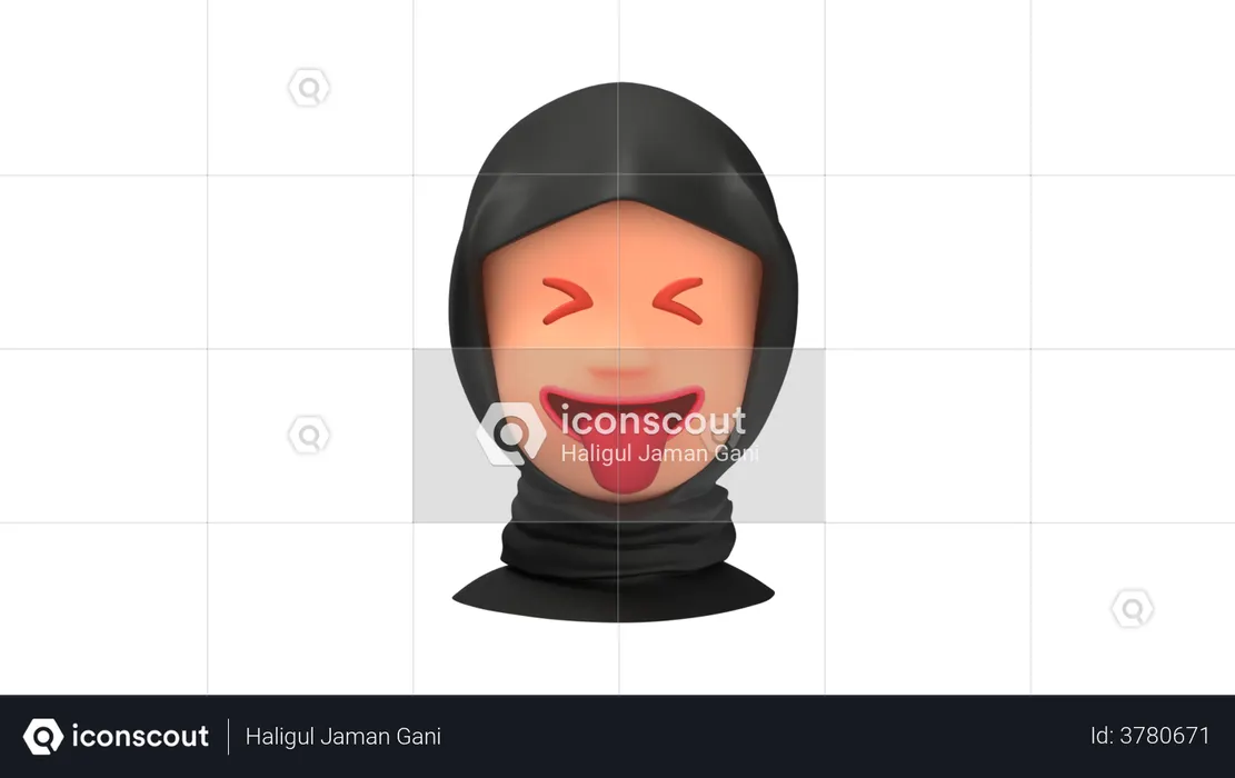 Funny Arab Woman emoji Emoji 3D Emoji