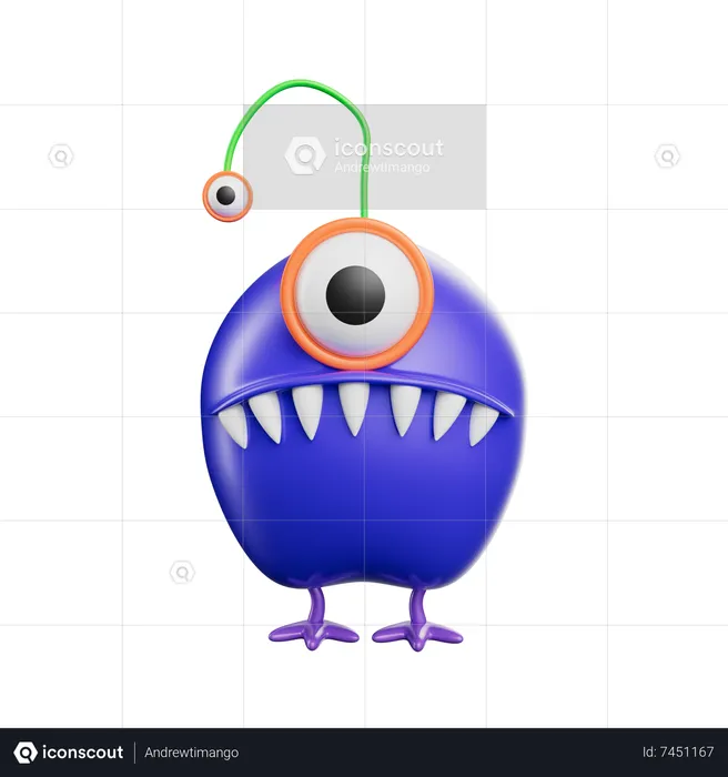 Funny Monsters  3D Icon