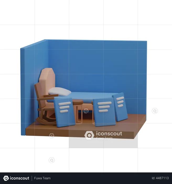 Furniture Store  3D Illustration