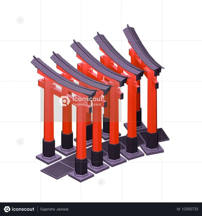 Fushimi Inari-Taisha Shrine  3D Icon