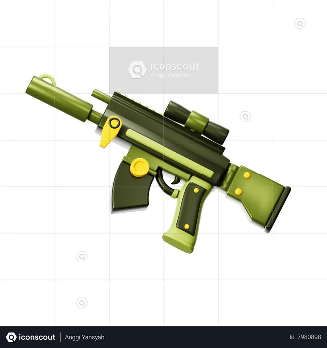 Fusil  3D Icon