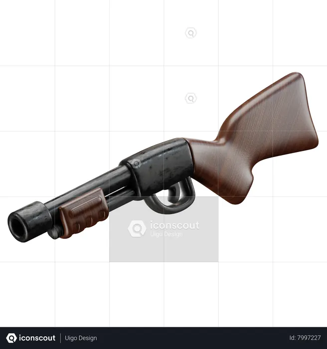 Fusil à pompe  3D Icon