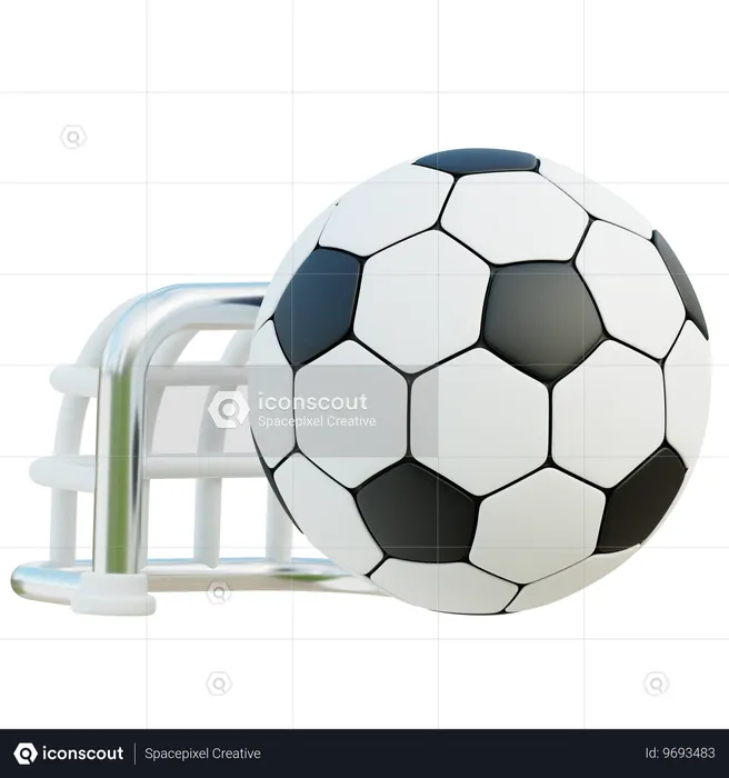 Fußball  3D Icon