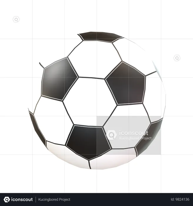 Fußball  3D Icon