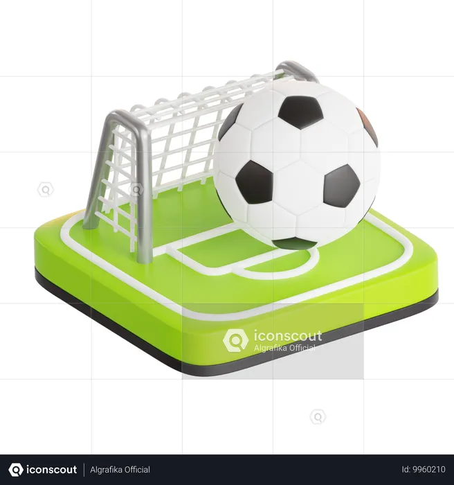 Fußball  3D Icon