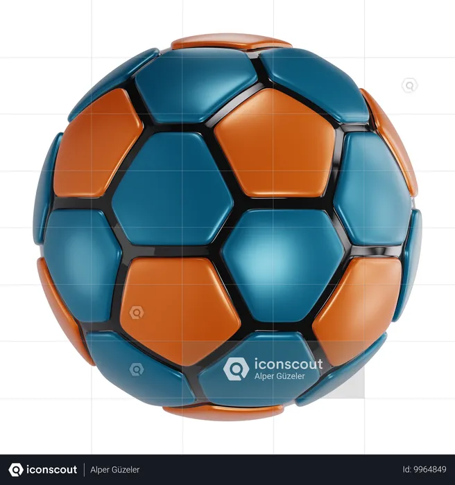 Fußball  3D Icon