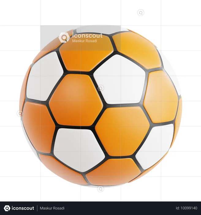 Fußball  3D Icon