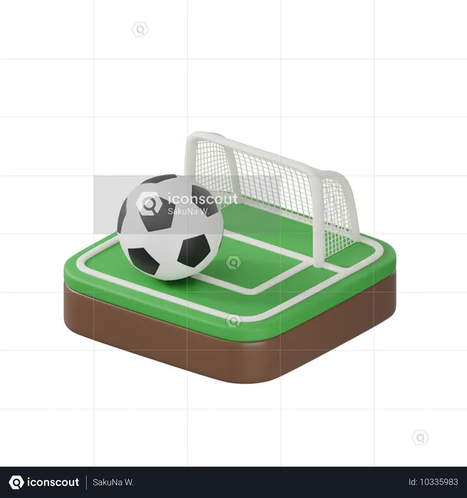 Fußball  3D Icon