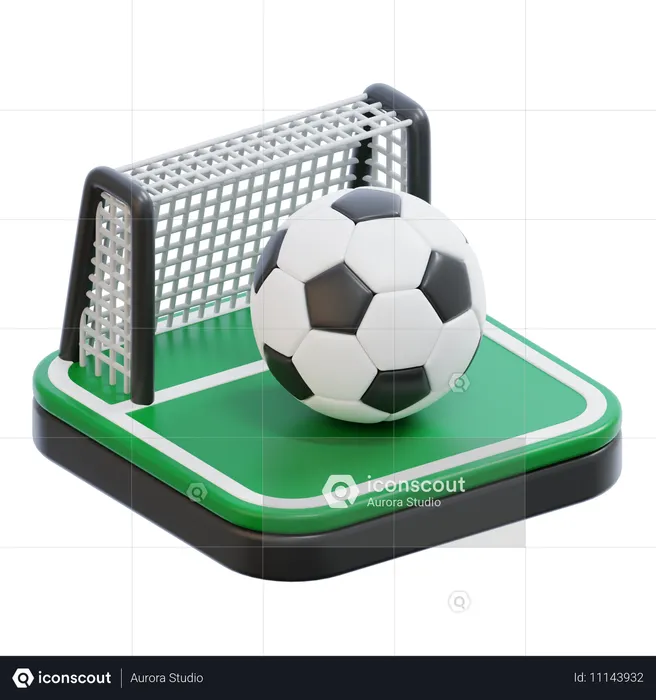 Fußball  3D Icon