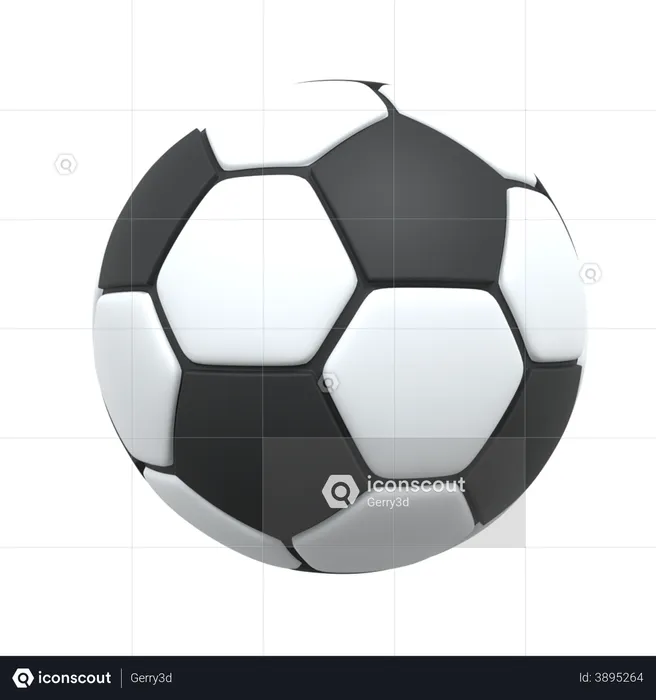 Fußball  3D Icon